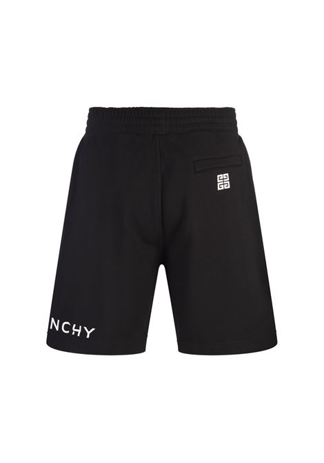 GIVENCHY Bermuda Neri Con Logo a Contrasto - GIVENCHY Economico