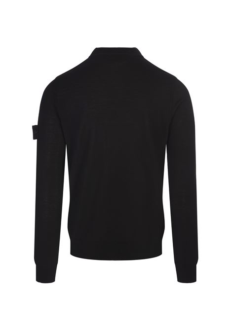 STONE ISLAND Maglione Girocollo In Lana Vergine Nera - STONE ISLAND Saldi