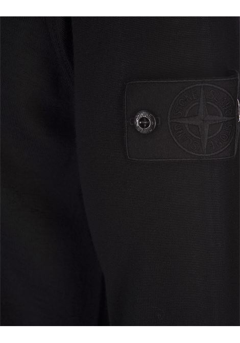 STONE ISLAND Maglione Girocollo In Lana Vergine Nera - STONE ISLAND Saldi
