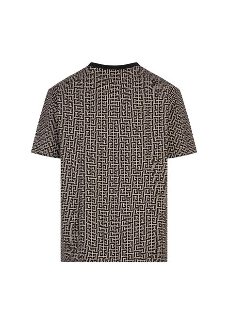 BALMAIN T-Shirt Monogram Con Etichetta Pierre Balmain - BALMAIN Saldi Di Fabbrica