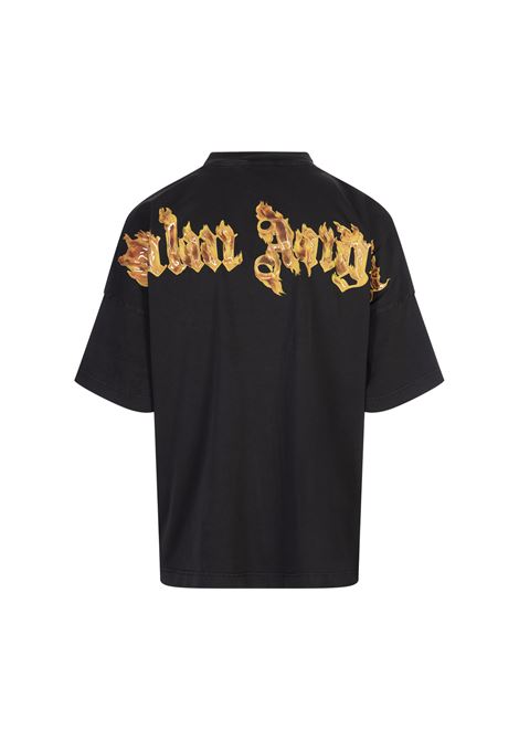 PALM ANGELS T-Shirt Burning Palm Nera - PALM ANGELS Only for today