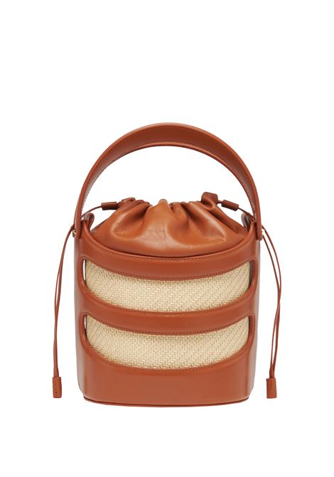 ALEXANDER MCQUEEN Borsa A Secchiello The Rise in Tan/Naturale - ALEXANDER MCQUEEN Shopping Online