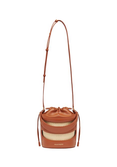 ALEXANDER MCQUEEN Borsa A Secchiello The Rise in Tan/Naturale - ALEXANDER MCQUEEN Shopping Online