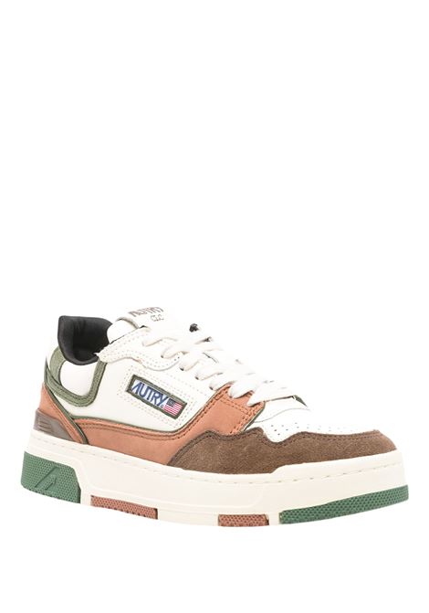 AUTRY Sneakers CLC Low In Suede e Nabuk Ebano e Verde Militare - AUTRY Affare Del Giorno