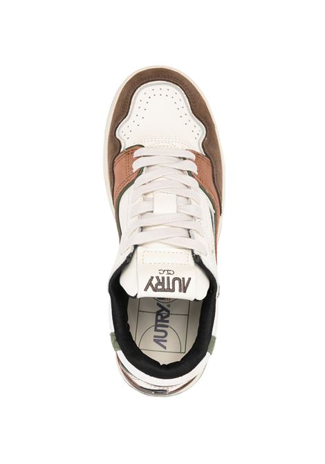 AUTRY Sneakers CLC Low In Suede e Nabuk Ebano e Verde Militare - AUTRY Affare Del Giorno