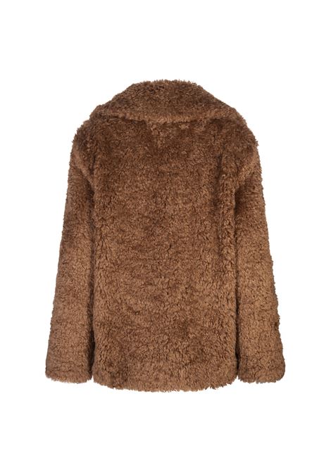 STELLA MCCARTNEY Cappotto In Teddy Cammello - STELLA MCCARTNEY Vendita