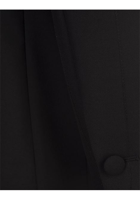 GIVENCHY Blazer In Lana Nera Con Righe In Lurex - GIVENCHY Negozi Online