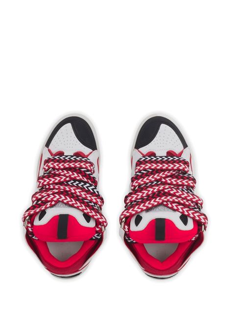 LANVIN Sneakers Curb Nere Fucsia e Bianche - LANVIN Consegna Veloce
