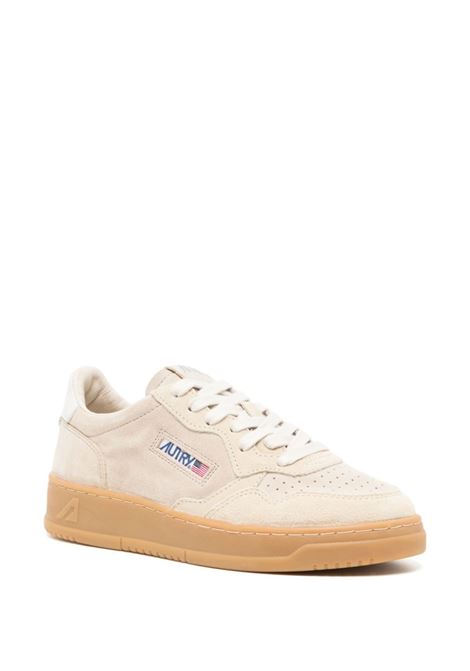AUTRY Sneakers Medalist Low Super Vintage In Pelle Scamosciata Beige - AUTRY Promozione Limitata