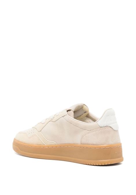 AUTRY Sneakers Medalist Low Super Vintage In Pelle Scamosciata Beige - AUTRY Promozione Limitata