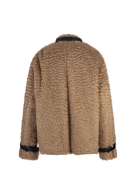 JIL SANDER Cappotto Corto In Mohair Gold Earth - JIL SANDER Sottocosto