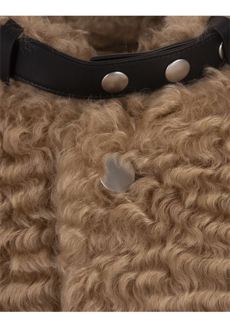JIL SANDER Cappotto Corto In Mohair Gold Earth - JIL SANDER Sottocosto