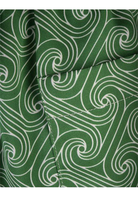 CASABLANCA Shorts In Seta Column Monogram - CASABLANCA Offerta