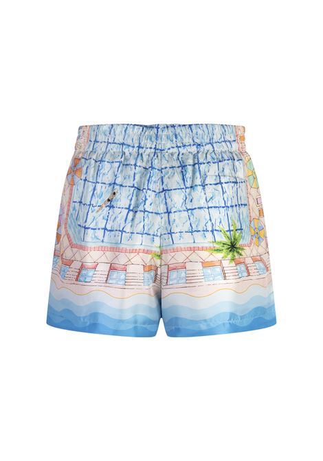 CASABLANCA Shorts In Seta Le Plongeon - CASABLANCA Offerte