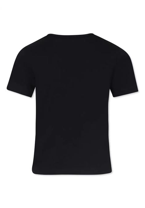 STELLA MCCARTNEY KIDS T-Shirt Nera Con Logo Grafico Multicolore - STELLA MCCARTNEY KIDS Moda