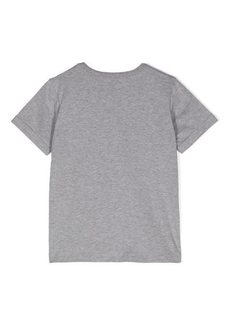 STELLA MCCARTNEY KIDS T-Shirt Grigia con Frange e Grafica Stella - STELLA MCCARTNEY KIDS Italy