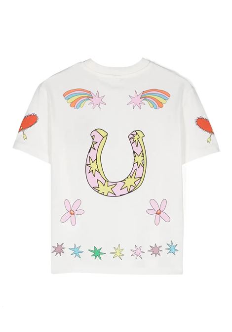 STELLA MCCARTNEY KIDS T-Shirt Bianca Con Grafica Stelle Cadenti - STELLA MCCARTNEY KIDS Italia