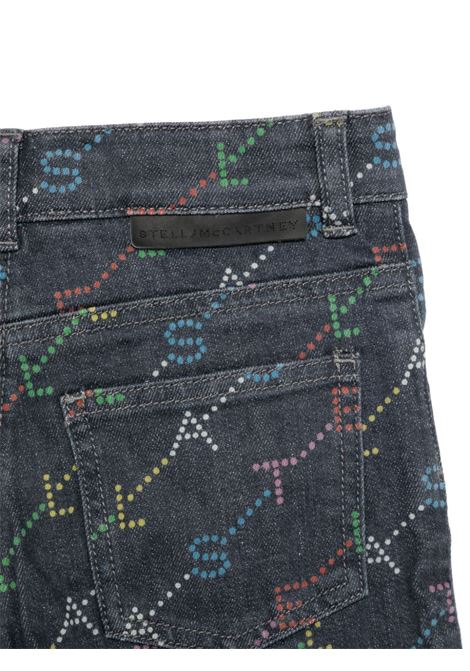 STELLA MCCARTNEY KIDS Jeans in Denim Grigio con Motivo Logo - STELLA MCCARTNEY KIDS In Linea