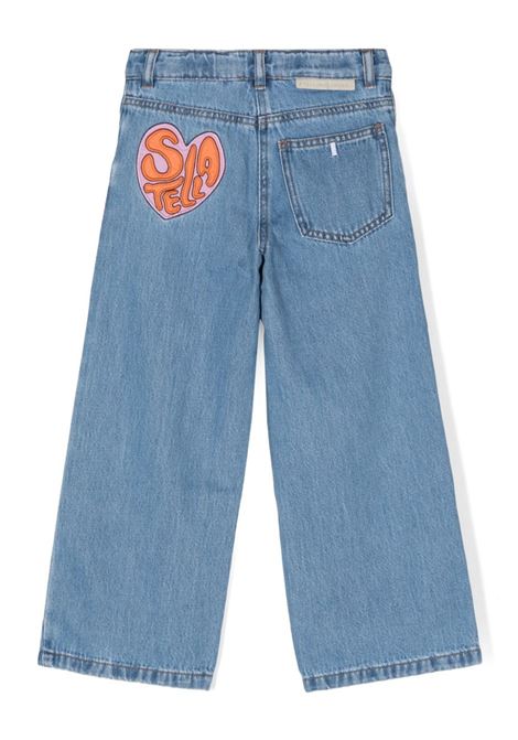 STELLA MCCARTNEY KIDS Jeans in Denim con Lavaggio Vintage e Gamba Dritta - STELLA MCCARTNEY KIDS Nuovo