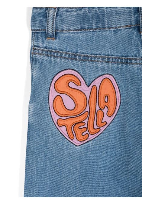 STELLA MCCARTNEY KIDS Jeans in Denim con Lavaggio Vintage e Gamba Dritta - STELLA MCCARTNEY KIDS Nuovo