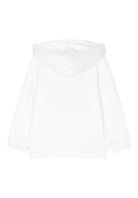 STELLA MCCARTNEY KIDS Felpa con Cappuccio Bianca con Grafica Stella Applicata - STELLA MCCARTNEY KIDS Vendita