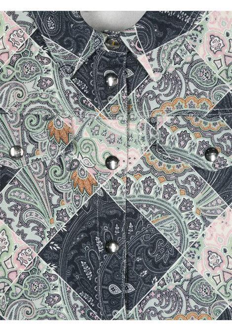 ETRO KIDS Giacca In Denim Paisley Blu Navy - ETRO KIDS Negozi Online
