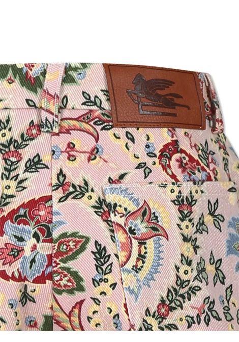 ETRO KIDS Shorts Rosa Con Motivo Paisley Floreale - ETRO KIDS Latest stili