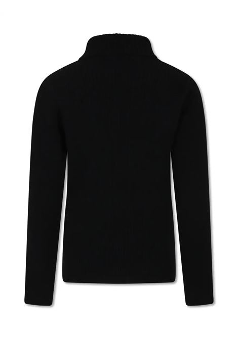 EMILIO PUCCI JUNIOR Maglione a Collo Alto Nero Con Logo - EMILIO PUCCI JUNIOR Shopping Online