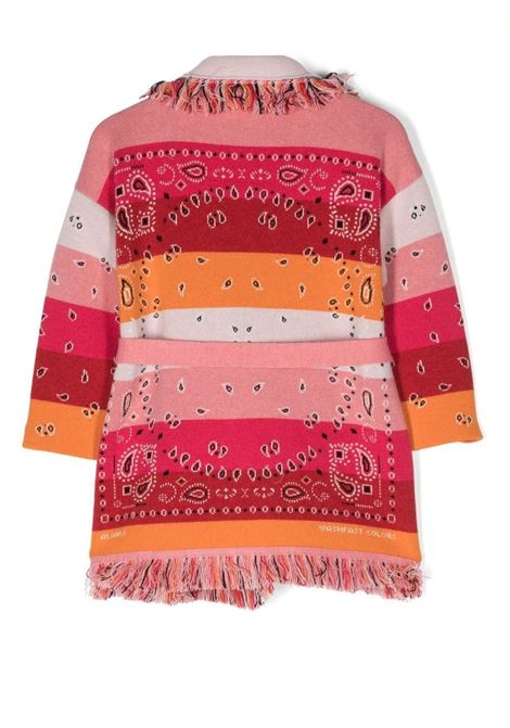 ALANUI KIDS Cardigan Bandana A Strisce Rosa e Multicolore - ALANUI KIDS Economico