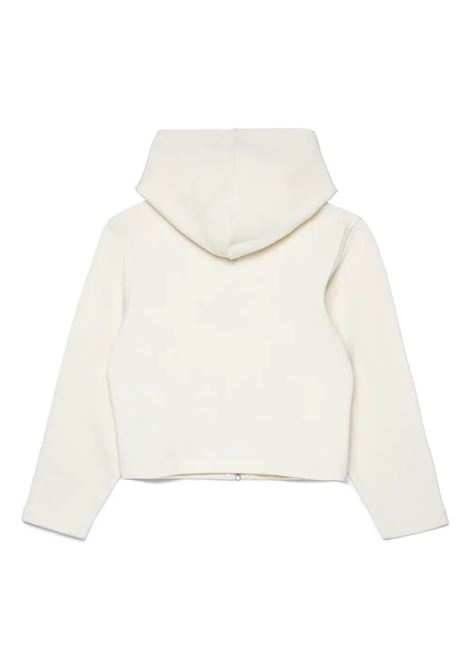 MAX&CO. KIDS Felpa Zip-Up Bianc Con Logo e Cappuccio - MAX&CO. KIDS Negozio