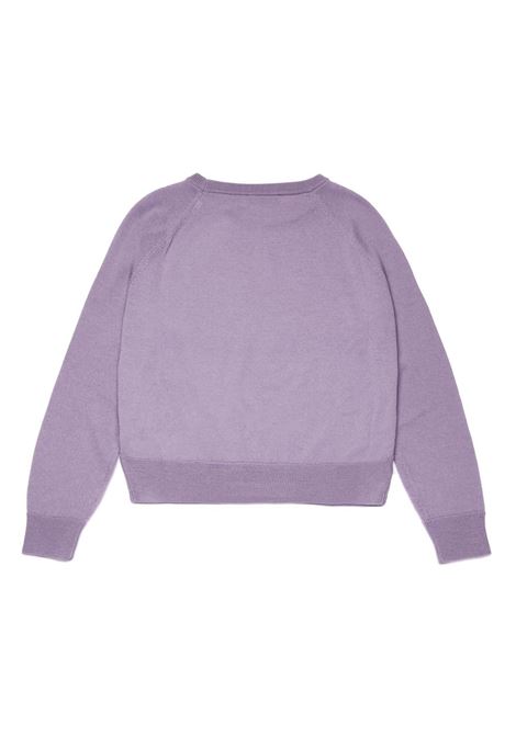 MAX&CO. KIDS Pullover In Lana Lilla Con Cuore - MAX&CO. KIDS Italy