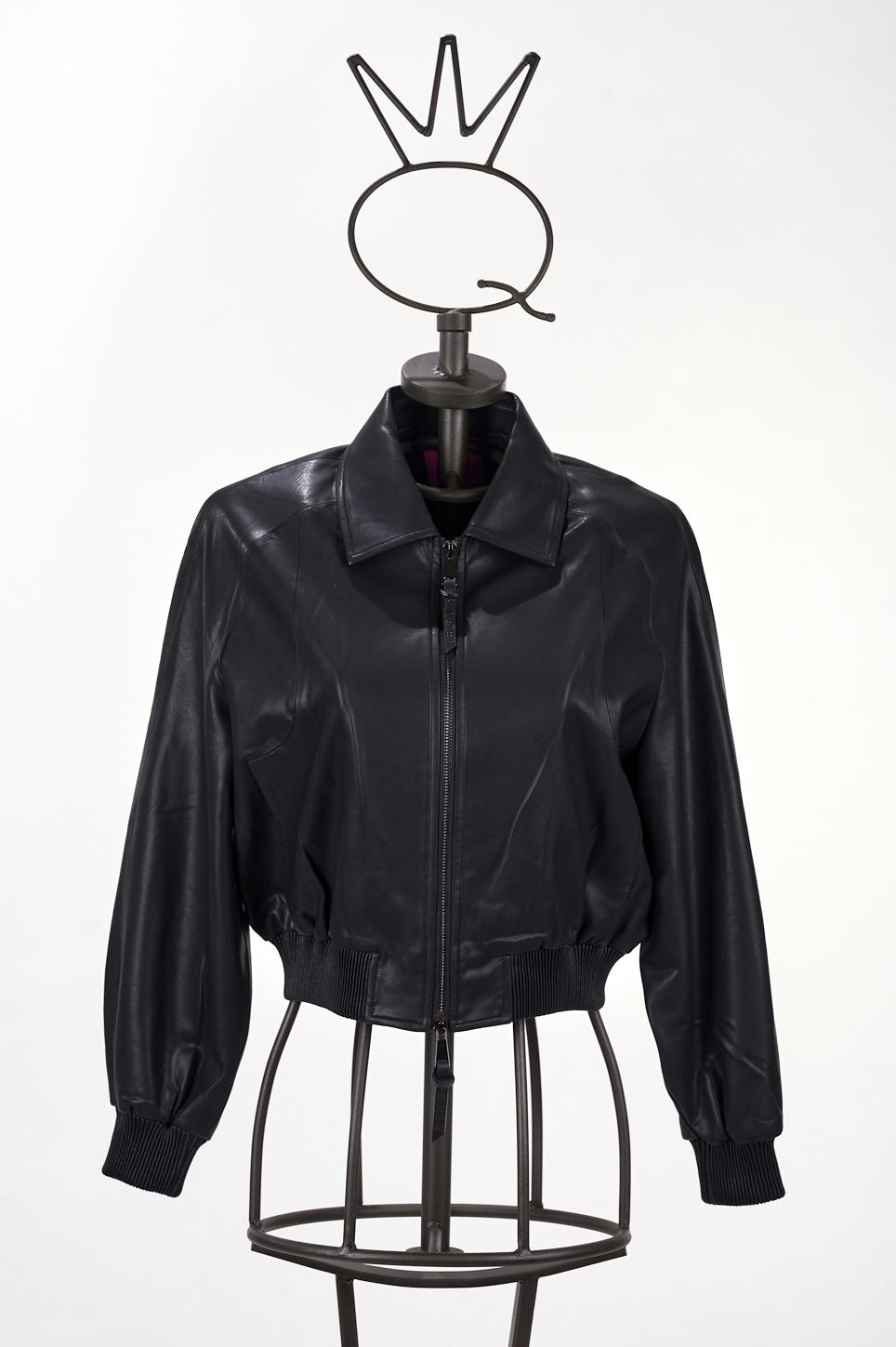 Save The Queen Bomber in ecopelle nera Fino Al -60%