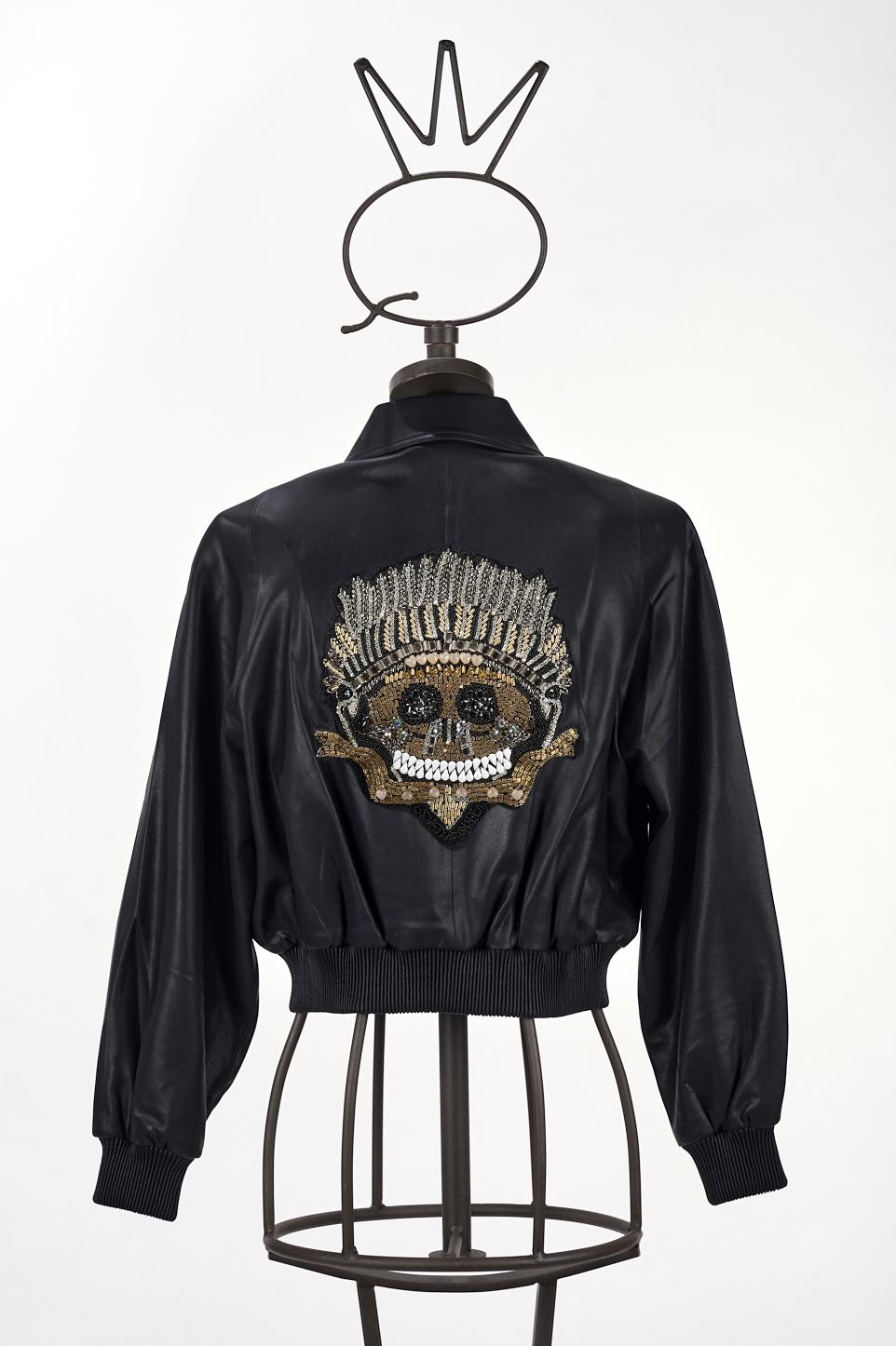Save The Queen Bomber in ecopelle nera Fino Al -60%