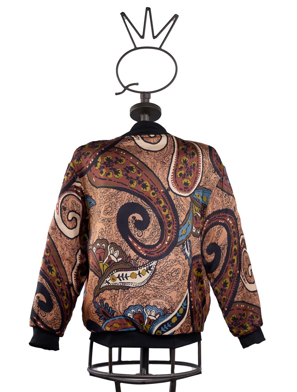 Save The Queen Bomber in tessuto stampato Shopping Online