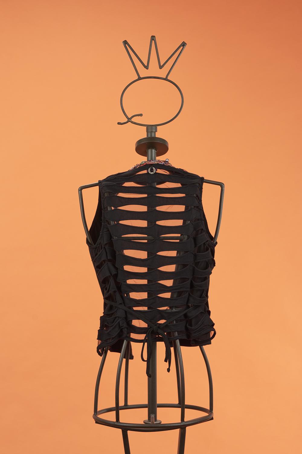 Save The Queen Gilet nero Promozione