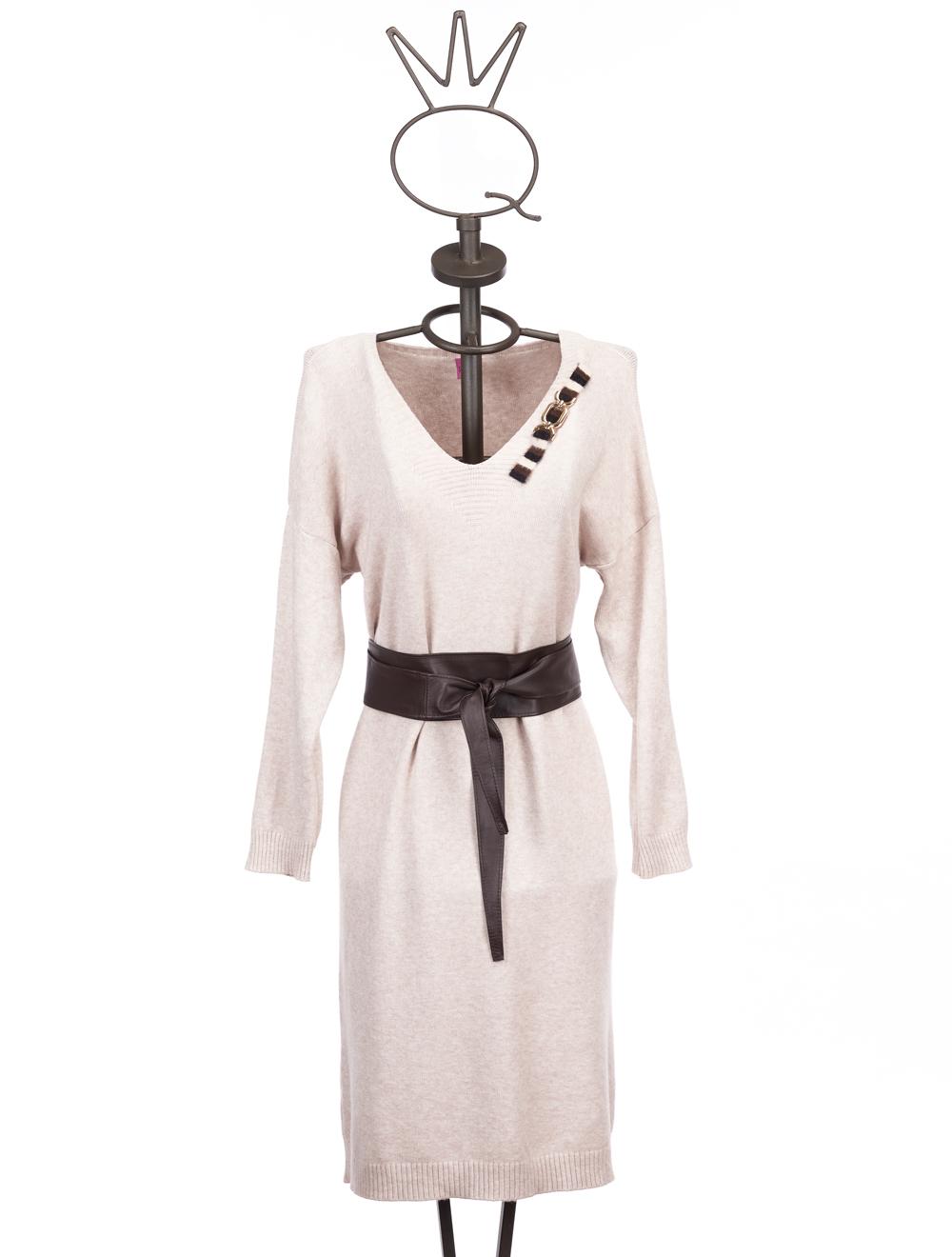 Save The Queen Vestito in tricot color panna Moda