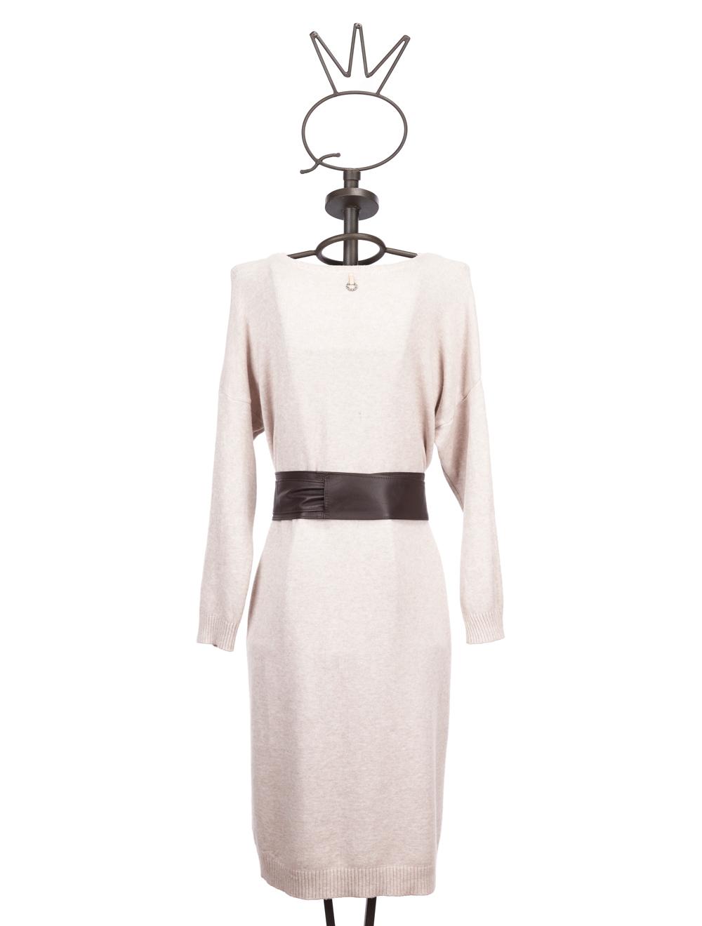 Save The Queen Vestito in tricot color panna Moda