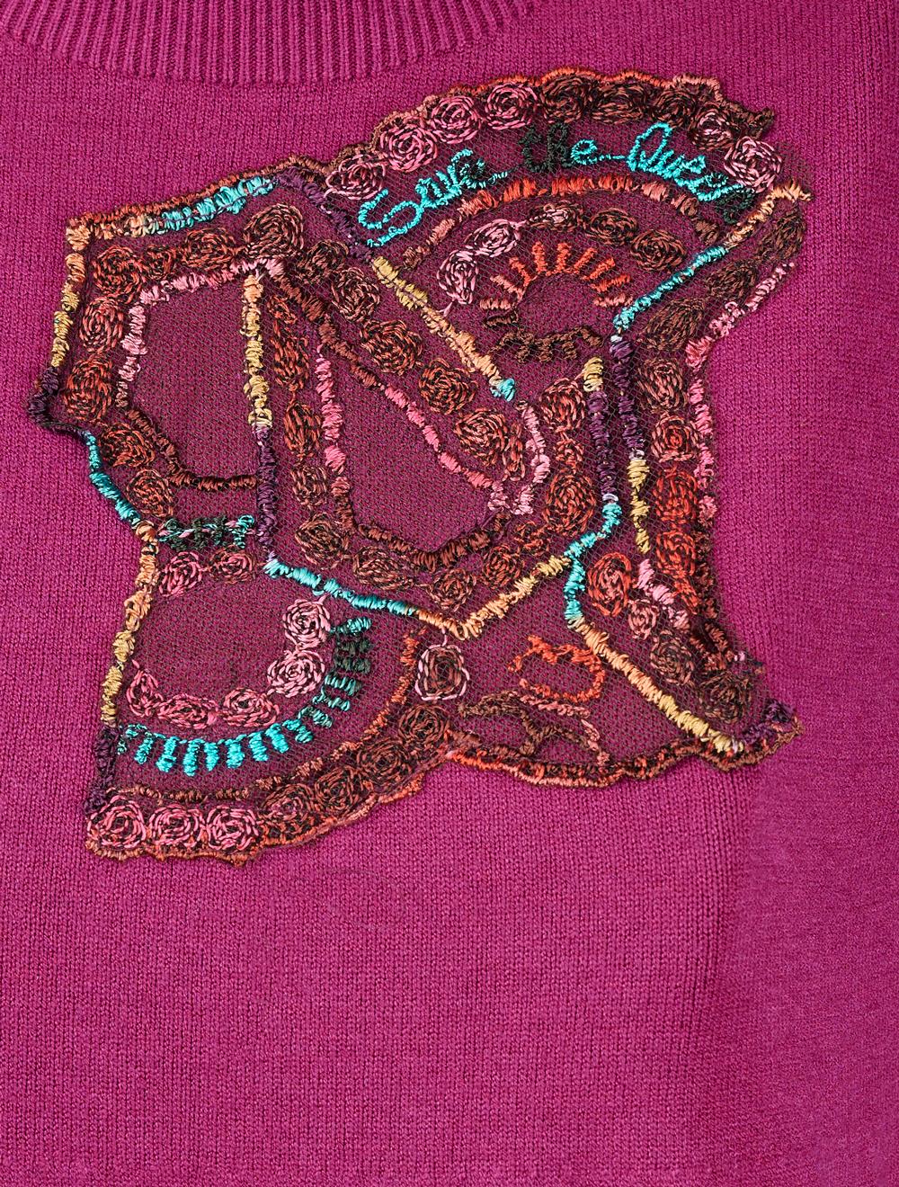 Save The Queen Abito longuette in tricot fuxia 2025