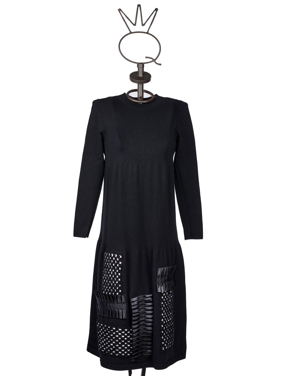 Save The Queen Abito in tricot nero Pezzi Unici
