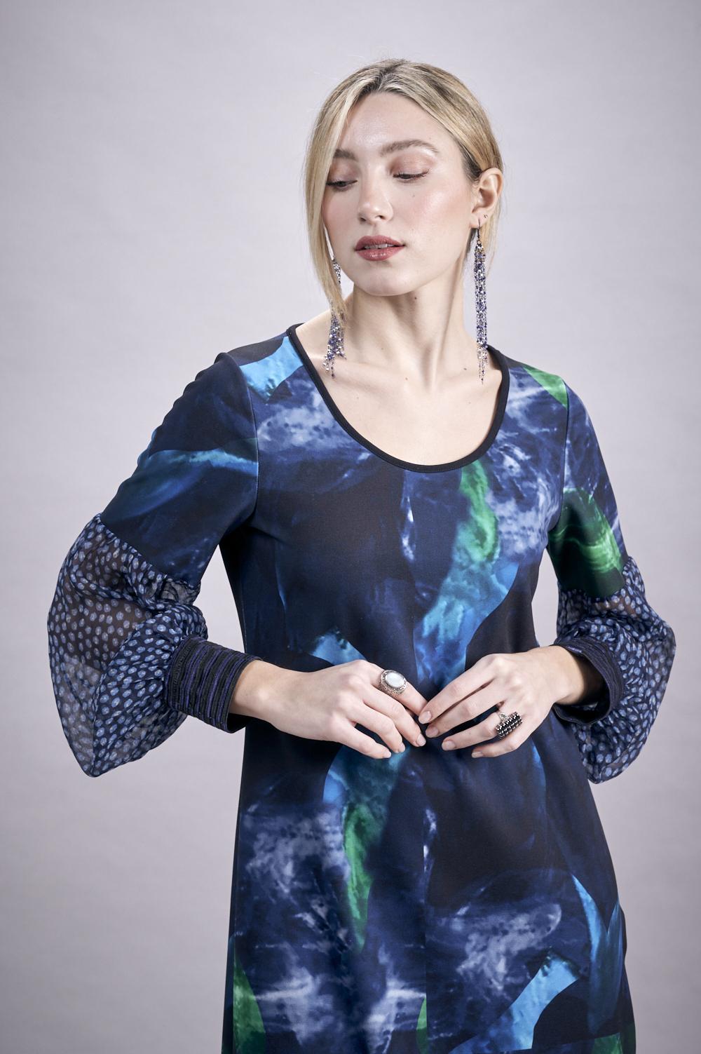 Save The Queen Vestito longuette con stampa “astrale” Soddisfazione Garantita