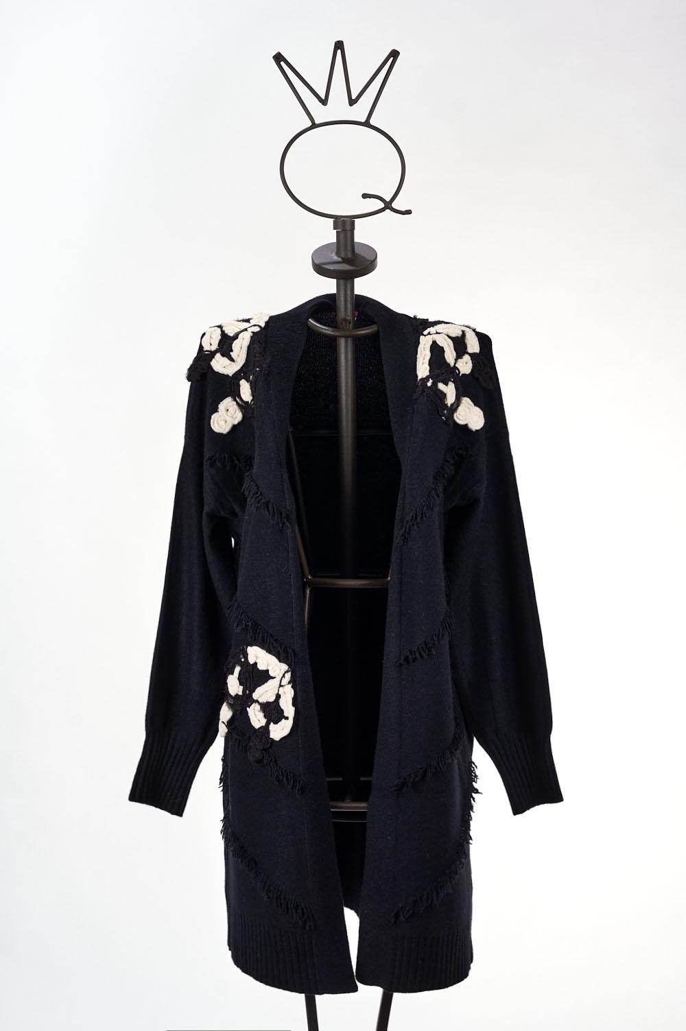 Save The Queen Cardigan lungo nero Promozione Limitata
