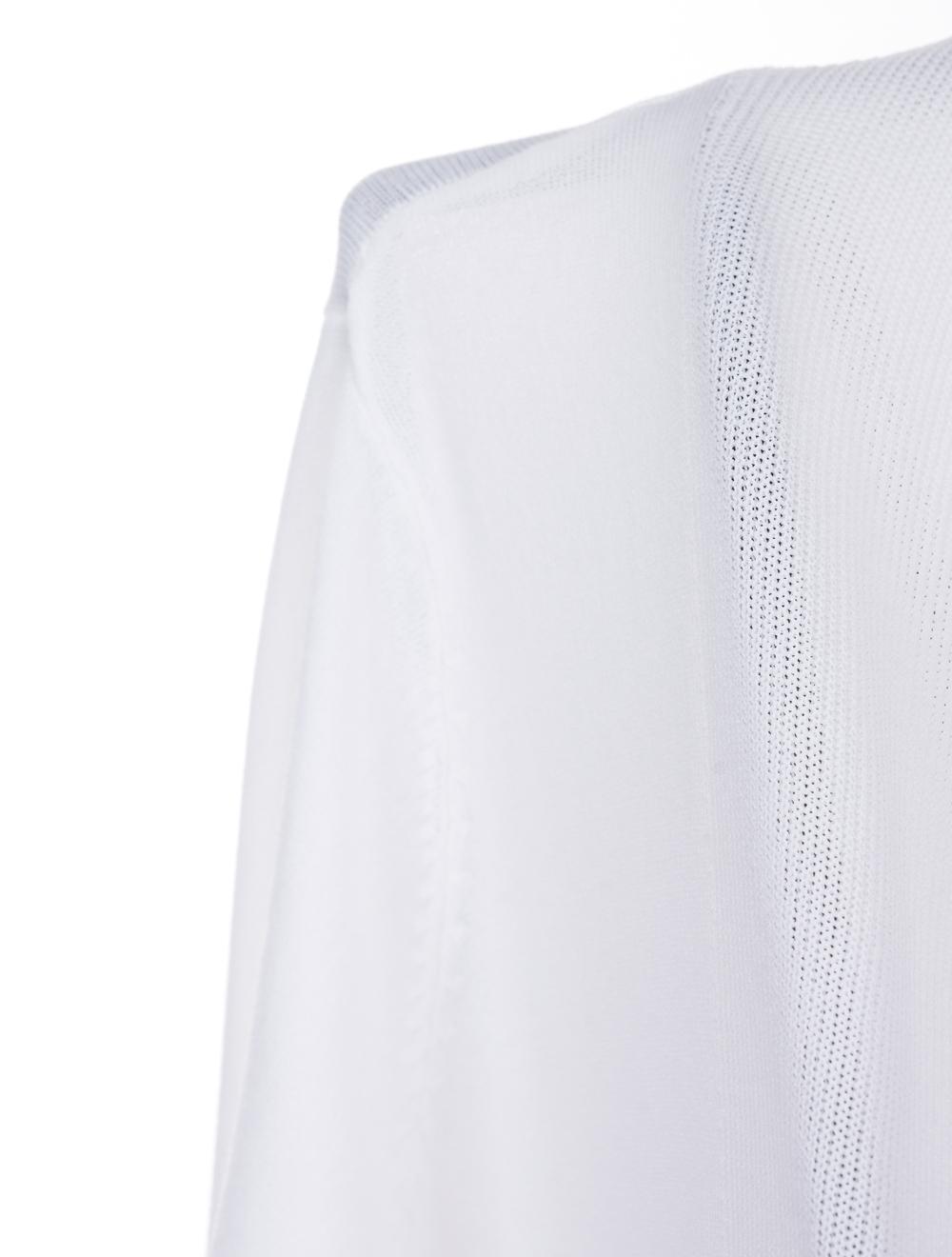 Save The Queen Cardigan bianco in viscosa con applicazioni Affare Del Giorno