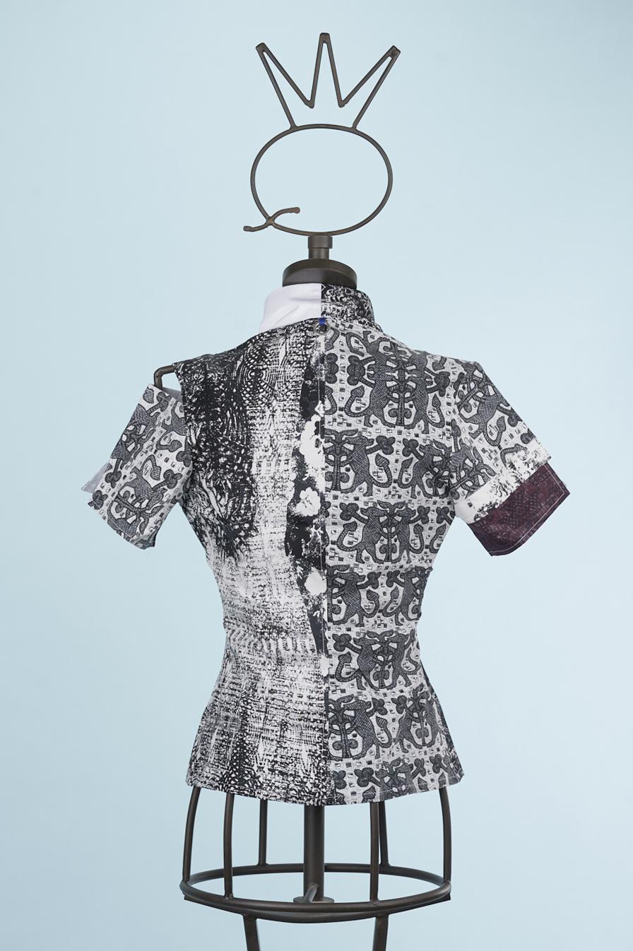 Save The Queen Camicia stampata in cotone Offerte