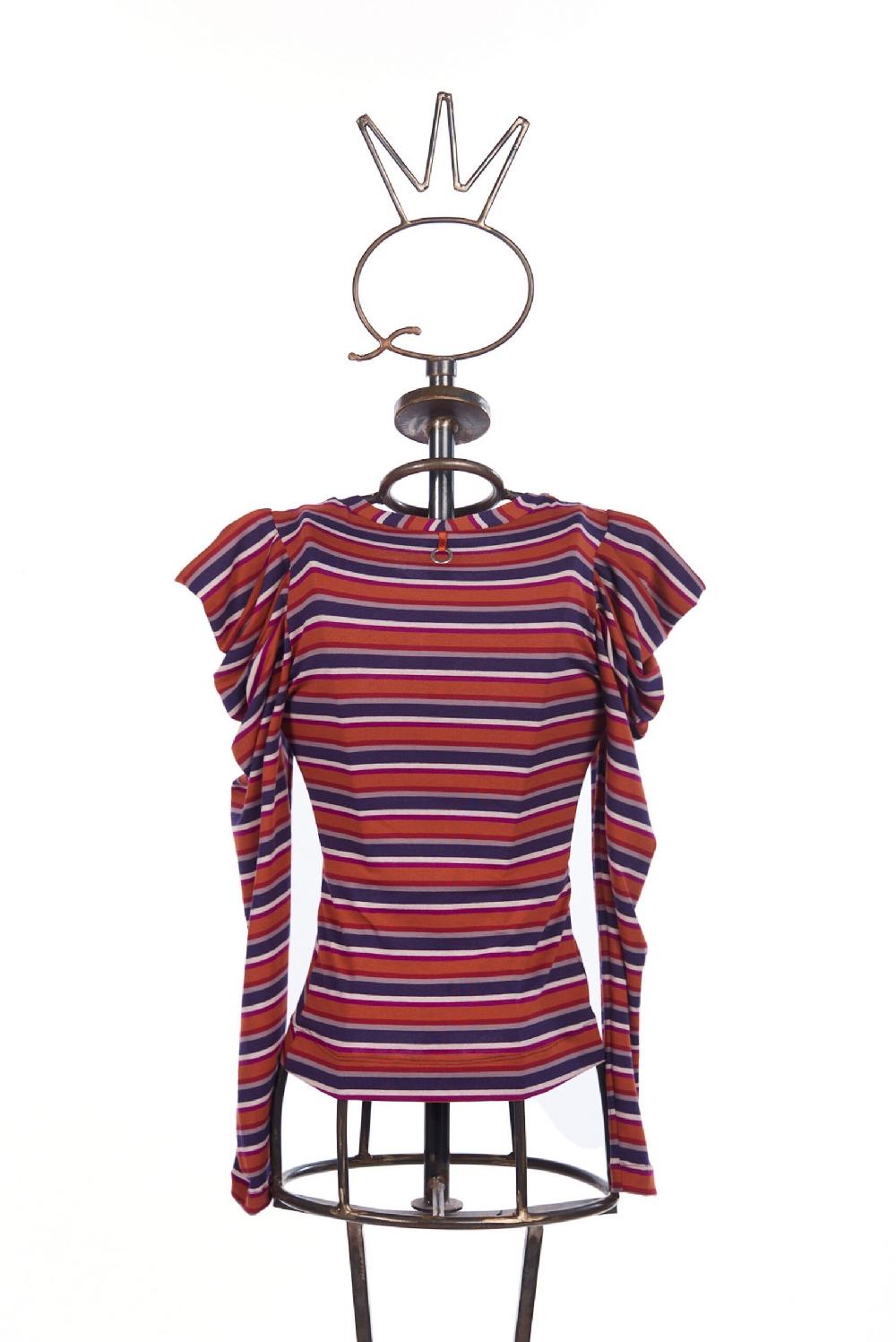 Save The Queen t-shirt a righe oblique Officina