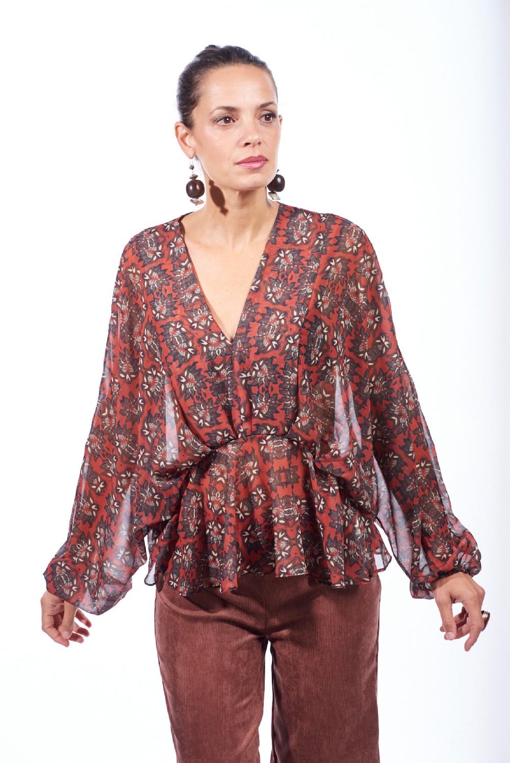 Save The Queen blusa con stampa floreale 2025