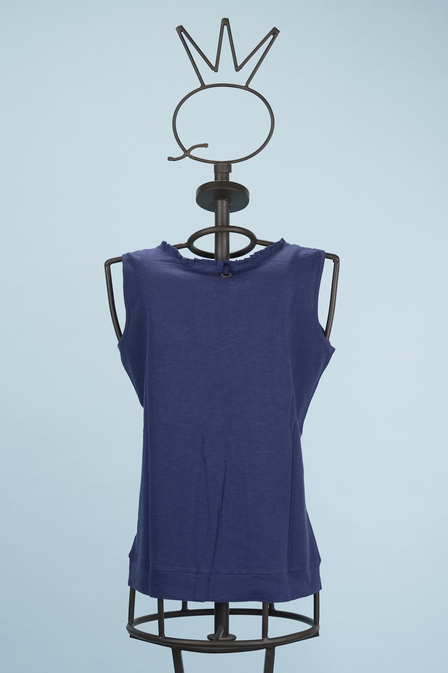 Save The Queen Top blu ricamato Negozi Online