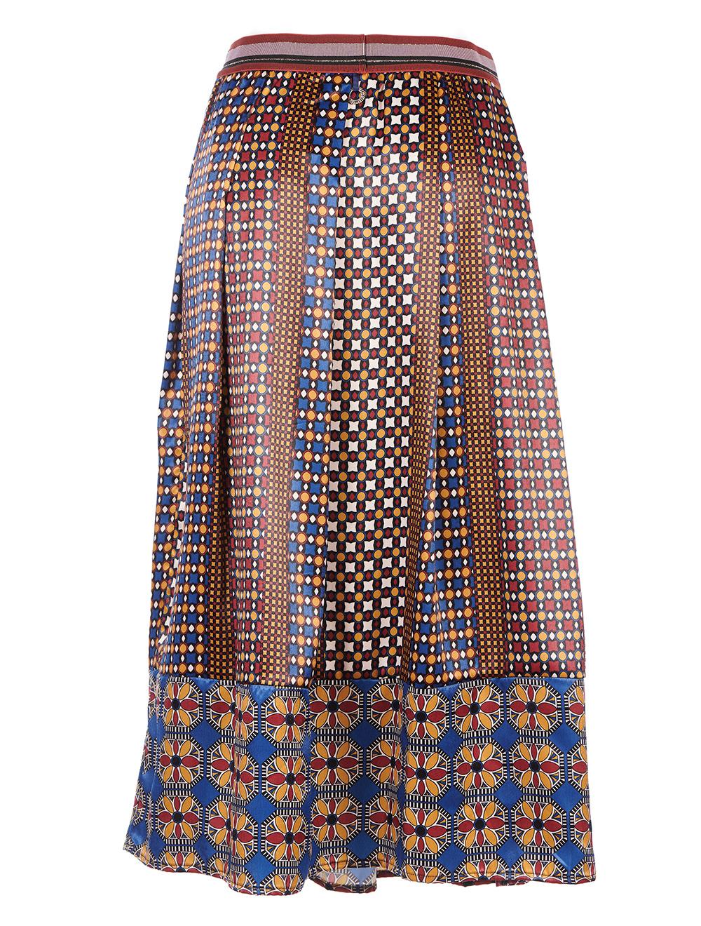 Save The Queen Gonna lunga a pieghe con stampa floreale Saldi Di Fabbrica