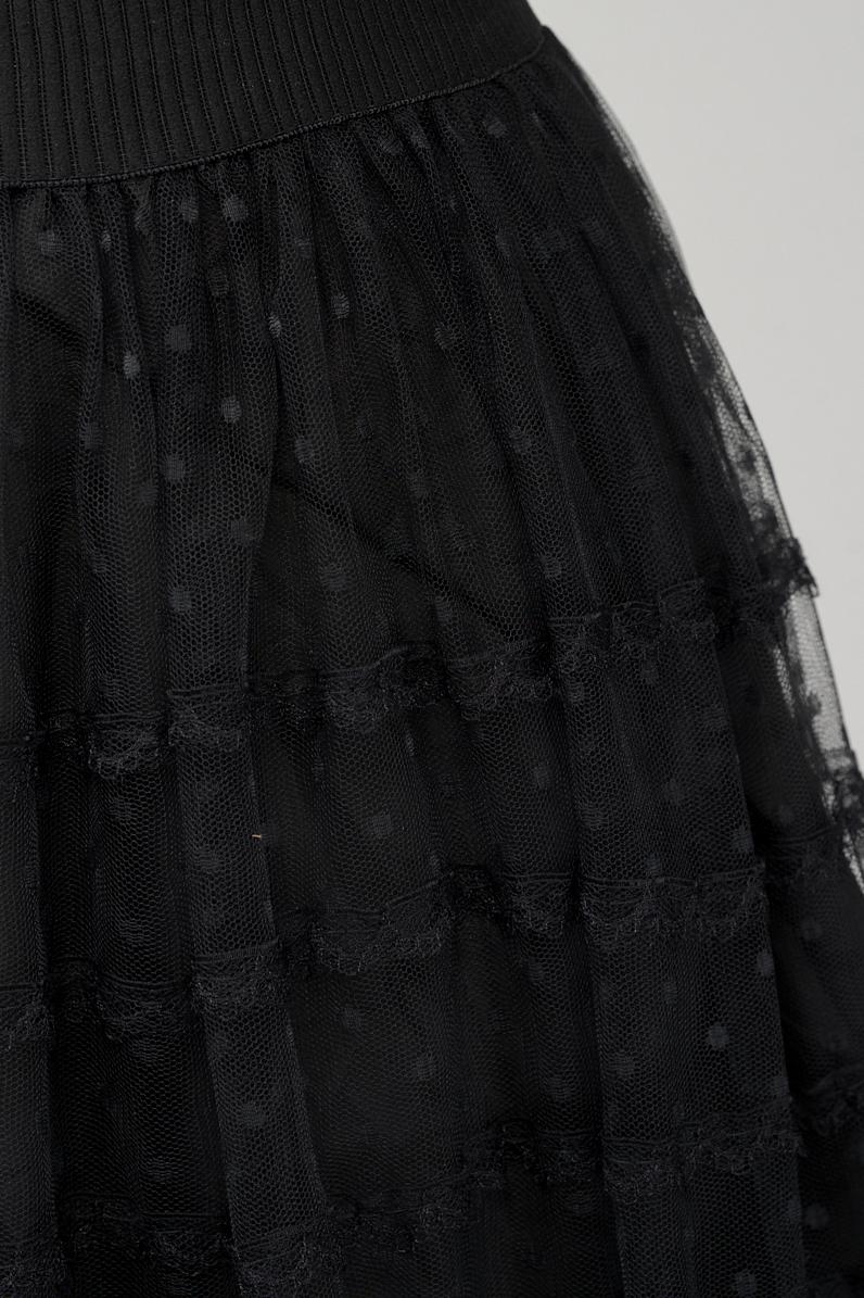 Save The Queen Gonna lunga in pizzo nero Vendite Flash