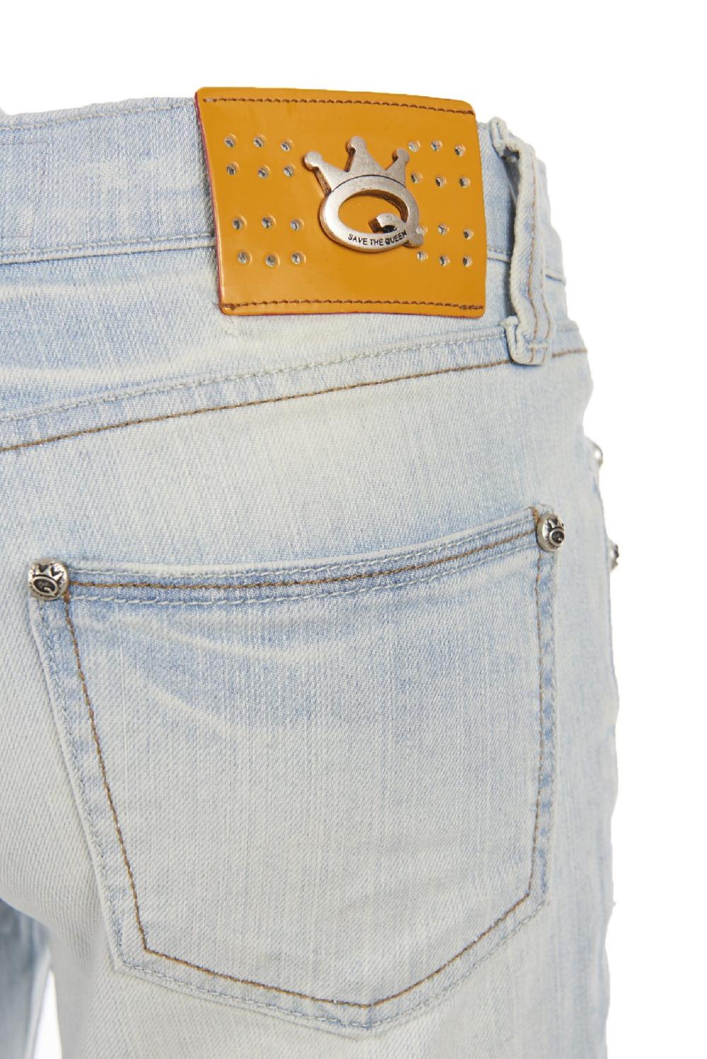 Save The Queen jeans ricamati 2025
