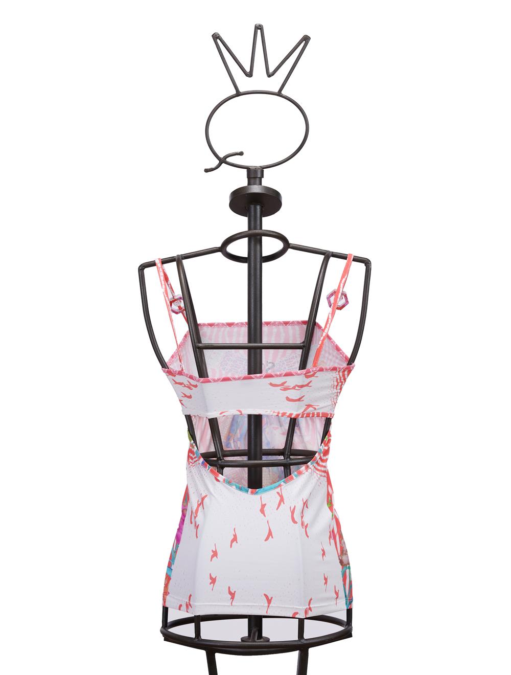 Save The Queen Top in jersey stampa cigno Negozio